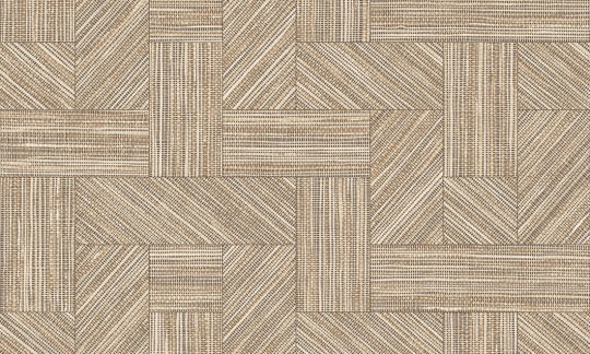 Arte 24046 Essentials Tangram Intarsio Straw - tapeta o wzorze plecionki