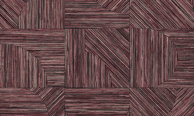 Arte 24080 Essentials Tangram Splice Rhubarb - tapeta o wzorze asymetrycznej plecionki