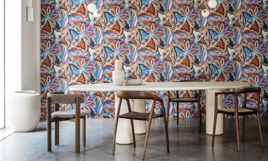 Arte 24100 Essentials Tangram Myriad Summer Bouquet - tapeta abstrakcyjna o tropikalnym wzorze