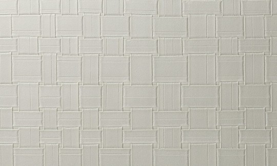 Arte 31570 Textura Weave Glazed White - tapeta imitująca plecioną skórę