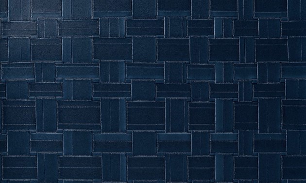 Arte 31571 Textura Weave Deep Sea - tapeta imitująca plecioną skórę