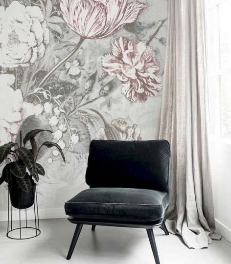 Wallcolors Vintage Therapy Light Vintage - mural z motywem kwiatów