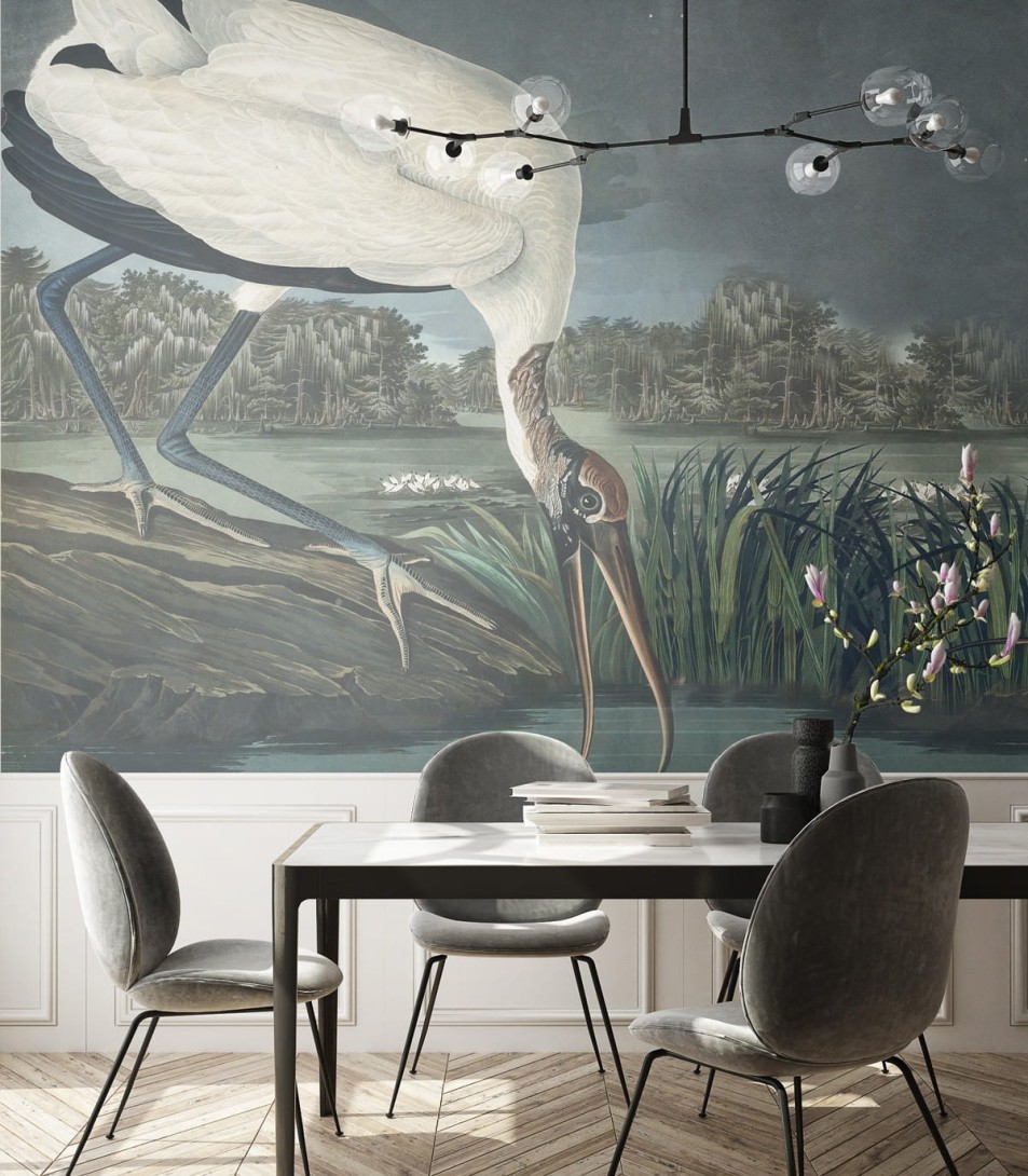 Wallcolors Art Matters Stork - mural z bocianem