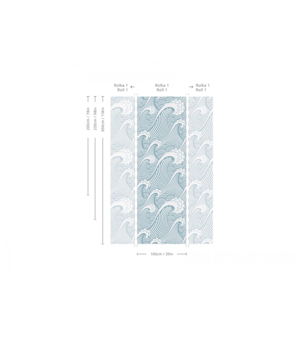 Wallcolors Essential Waves - mural z motywem fal morskich