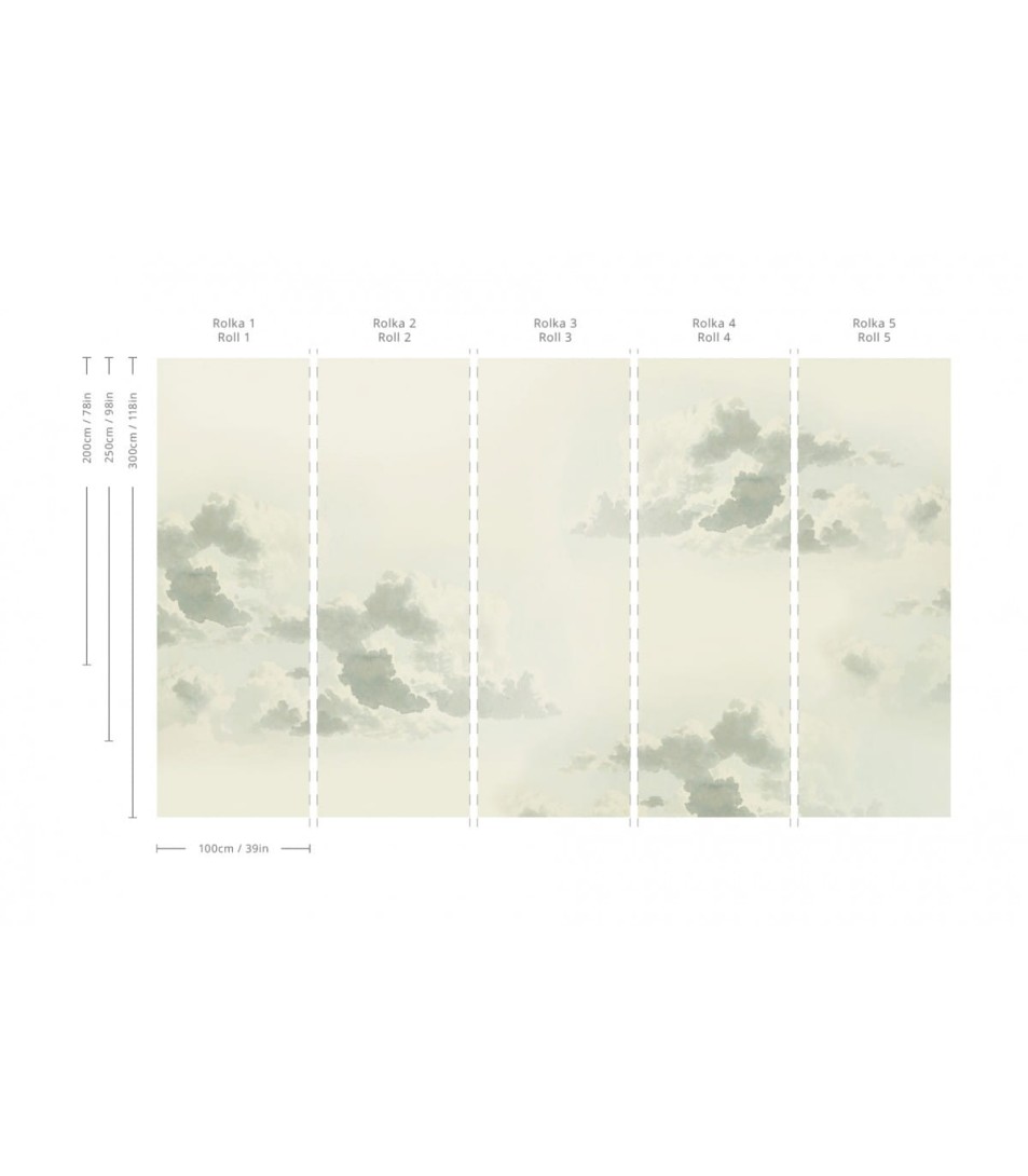 Wallcolors Essential Skylight - mural z motywem pochmurnego nieba