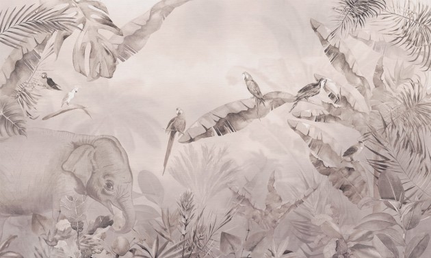 Wall Art Originals Jungle Beige - mural z dżunglą