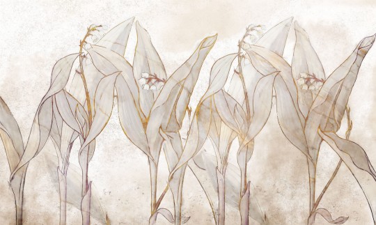 Wall Art Originals Lirio - mural konwalie