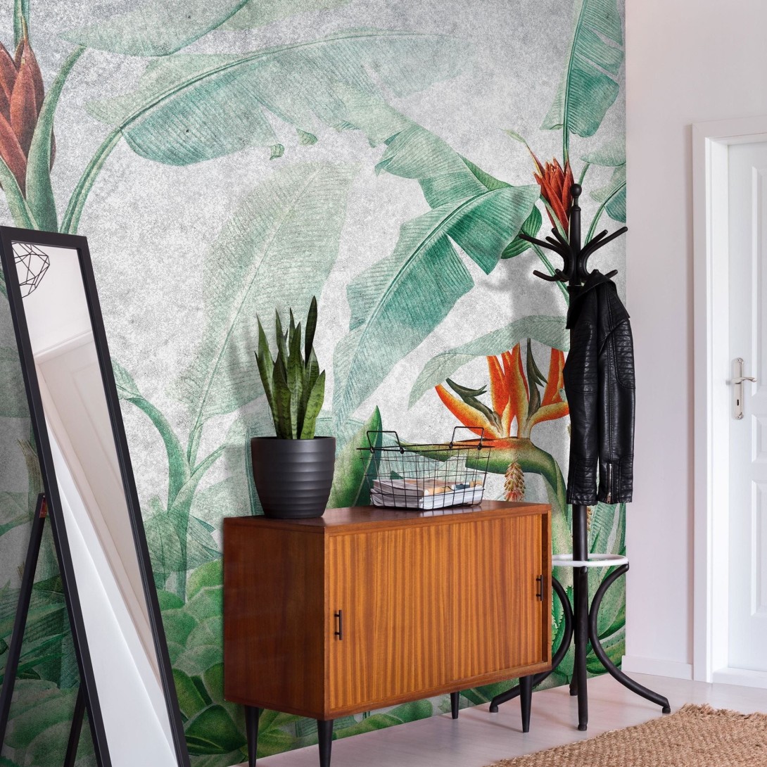 Wall Art Originals Rainforest Vivid - mural liście bananowca