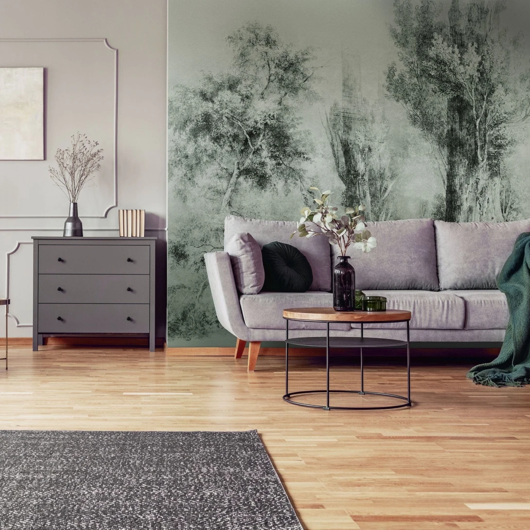 Wall Art Originals Calm Green - mural drzewa