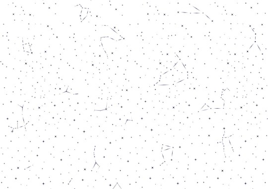 Wall Art Originals Starry Night white - mural gwiazdy