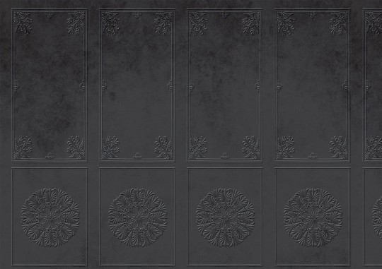 Wall Art Originals Refined Black - mural kwiaty