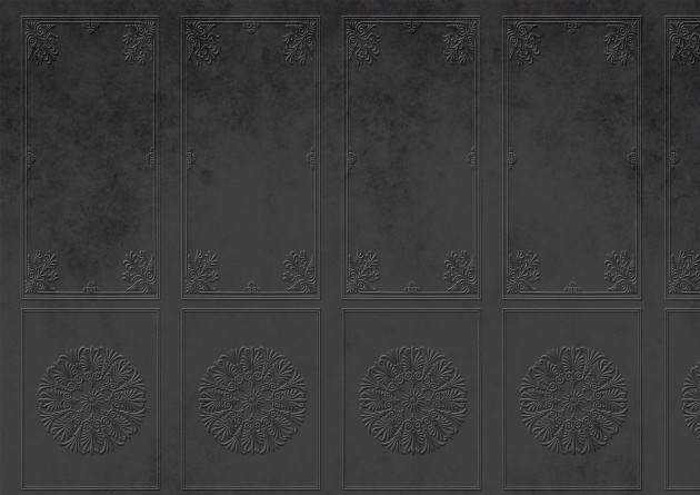 Wall Art Originals Refined Black - mural kwiaty