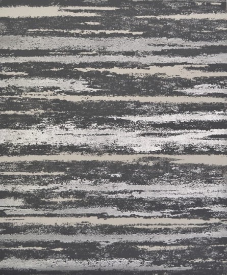 York NW3541 Antonina Vella Modern Metals Atmosphere Black/Silver - tapeta w metaliczne paski