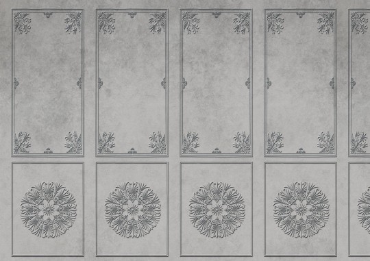 Wall Art Originals Refined Grey - mural kwiaty