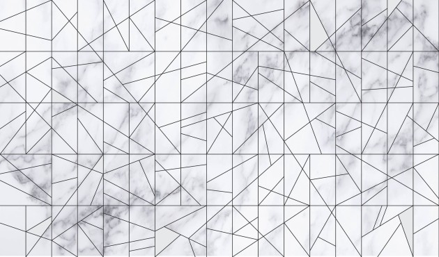 Wall Art Originals Marble Veins Black - mural geometryczny