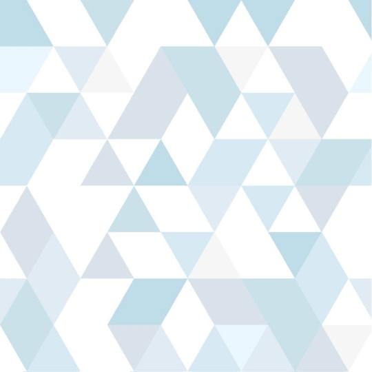 Wall Art Originals Triangles Coctail blue - mural trójkąty