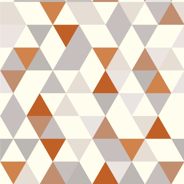 Wall Art Originals Triangles Coctail ginger - mural trójkąty