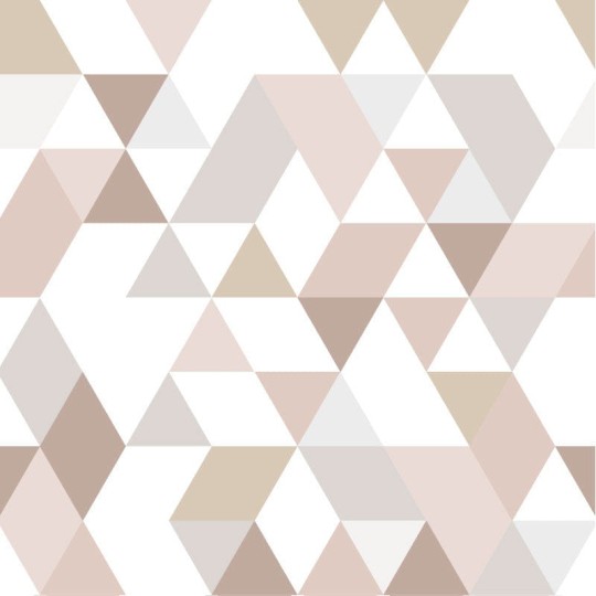 Wall Art Originals Triangles Coctail beige - mural trójkąty