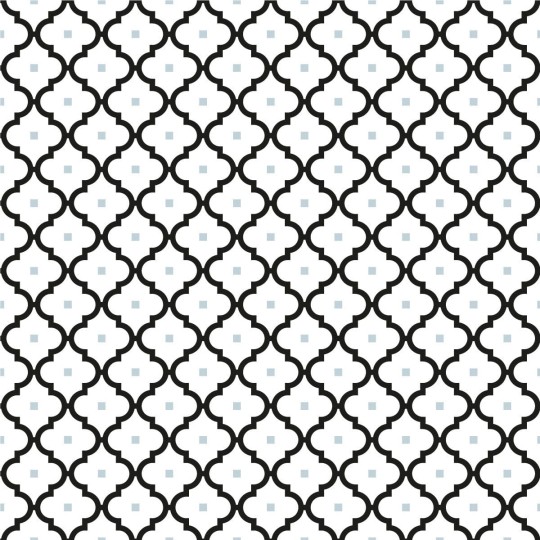 Wall Art Originals Marocco Black - mural geometryczny