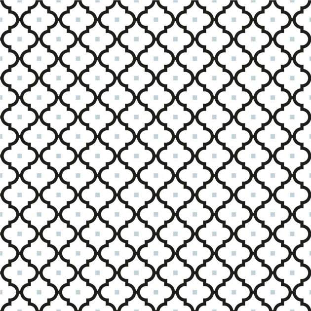 Wall Art Originals Marocco Black - mural geometryczny