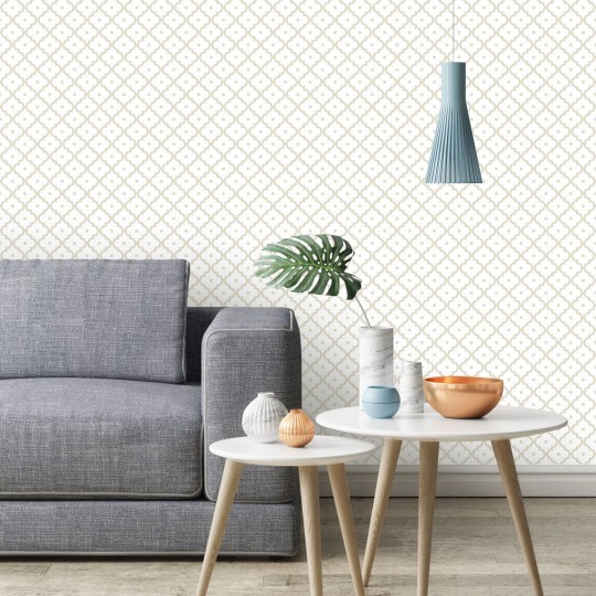 Wall Art Originals Marocco Beige - mural geometryczny