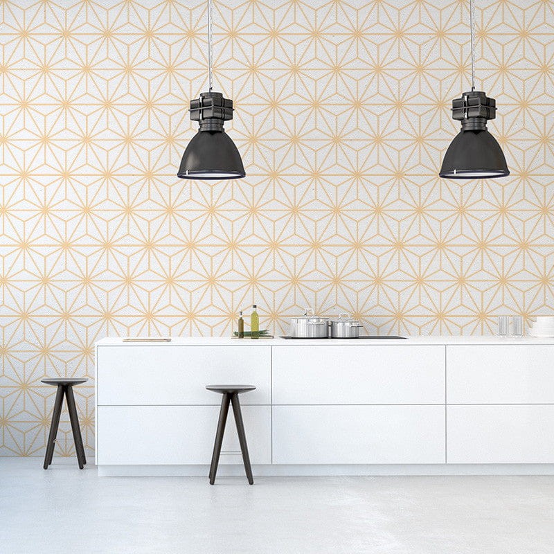 Wall Art Originals Delicate Morning żółty - mural geometryczny
