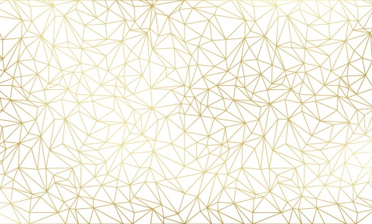 Wall Art Originals Cosy web gold - mural geometryczny