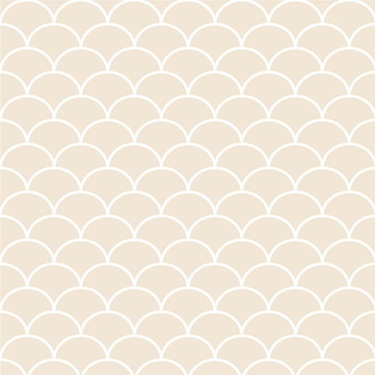 Wall Art Originals Fishscale pergamin - mural geometryczny