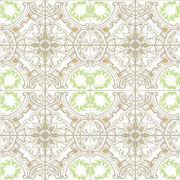 Wall Art Originals Baroque brown&green - mural kafelki