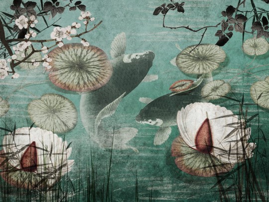 Wall Art Originals Hanami - mural ryba Koi