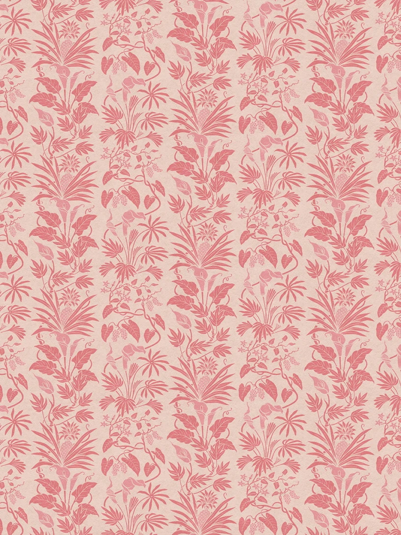 Divine Savages DVS135 Little Botanize Strawberry Blush - tapeta roślinna