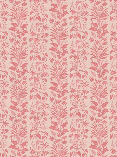 Divine Savages DVS135 Little Botanize Strawberry Blush - tapeta roślinna