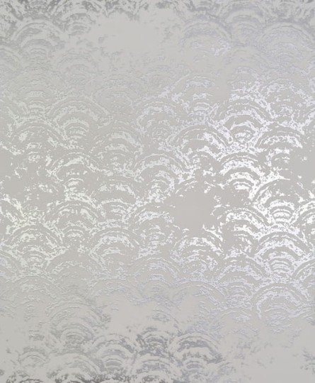 York NW3596 Antonina Vella Modern Metals Eclipse White/Silver - tapeta w metaliczne półkola