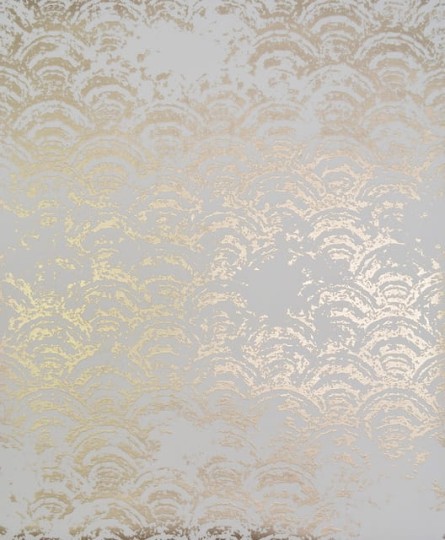 York NW3598 Antonina Vella Modern Metals Eclipse White/Gold - tapeta w metaliczne półkola