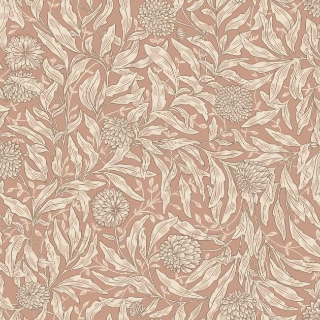 Sandberg S10205 Villa Dalaro II Olof Terracotta - tapeta w subtelne gałązki i liście