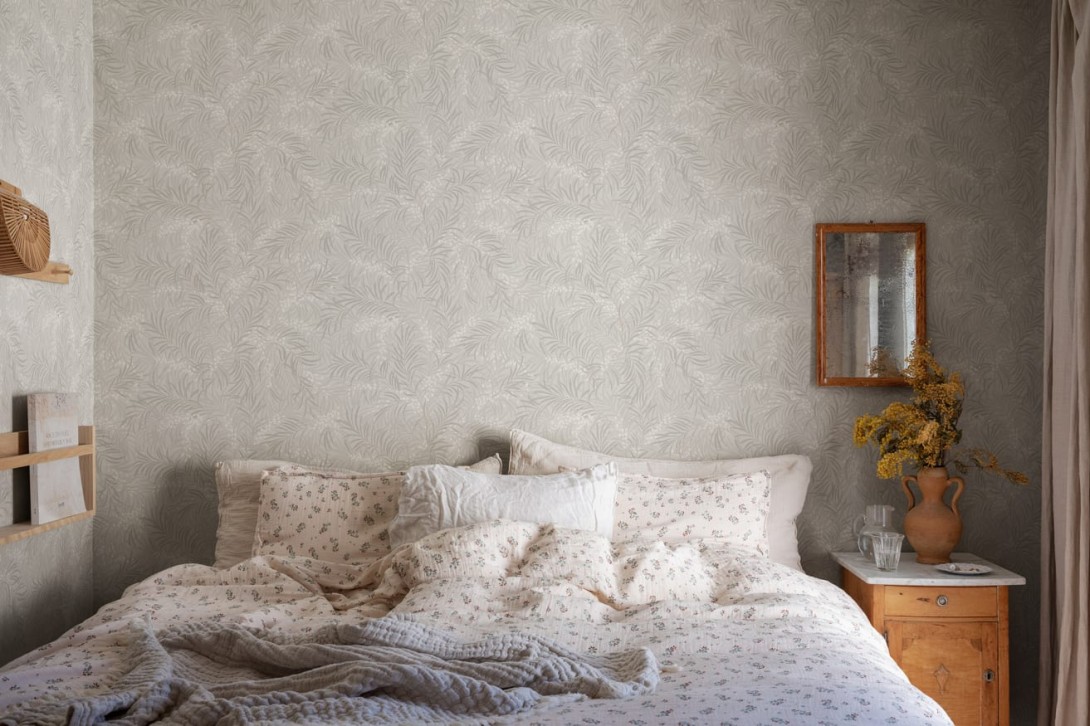 Sandberg S10207 Villa Dalaro II Idun Mineral Grey - tapeta botaniczna z rokitnikiem