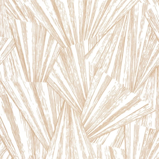 Casadeco 85860224 1930 Eclat Irise Blanc - tapeta geometryczna