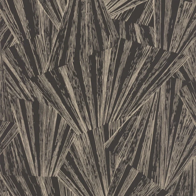 Casadeco 85869515 1930 Eclat Irise Noir - tapeta geometryczna