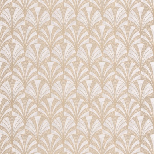 Casadeco 85731202 1930 Palmette Beige - tapeta palmy w stylu art-deco