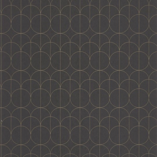 Casadeco 85699509 1930 Reflet Noir - tapeta geometryczna art-deco