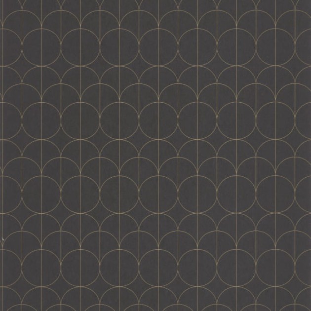 Casadeco 85699509 1930 Reflet Noir - tapeta geometryczna art-deco