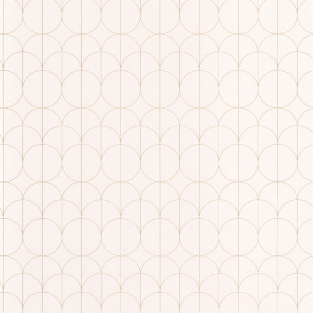 Casadeco 85690020 1930 Reflet Blanc - tapeta geometryczna art-deco