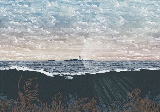 Rebel Walls R19363 Stylt Guiding Light Dawn - mural z krajobrazem wybrzeża