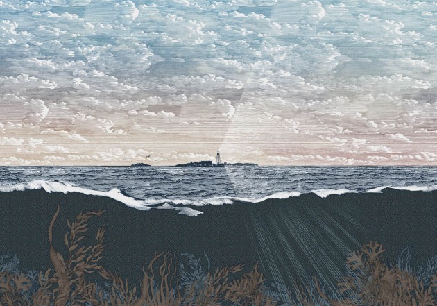 Rebel Walls R19363 Stylt Guiding Light Dawn - mural z krajobrazem wybrzeża