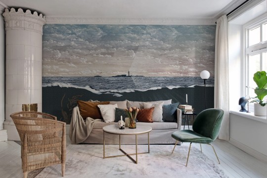 Rebel Walls R19363 Stylt Guiding Light Dawn - mural z krajobrazem wybrzeża