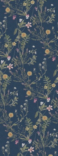 Rebel Walls R19358 Stylt Storm Flowers Ocean Blue - mural w kwiaty