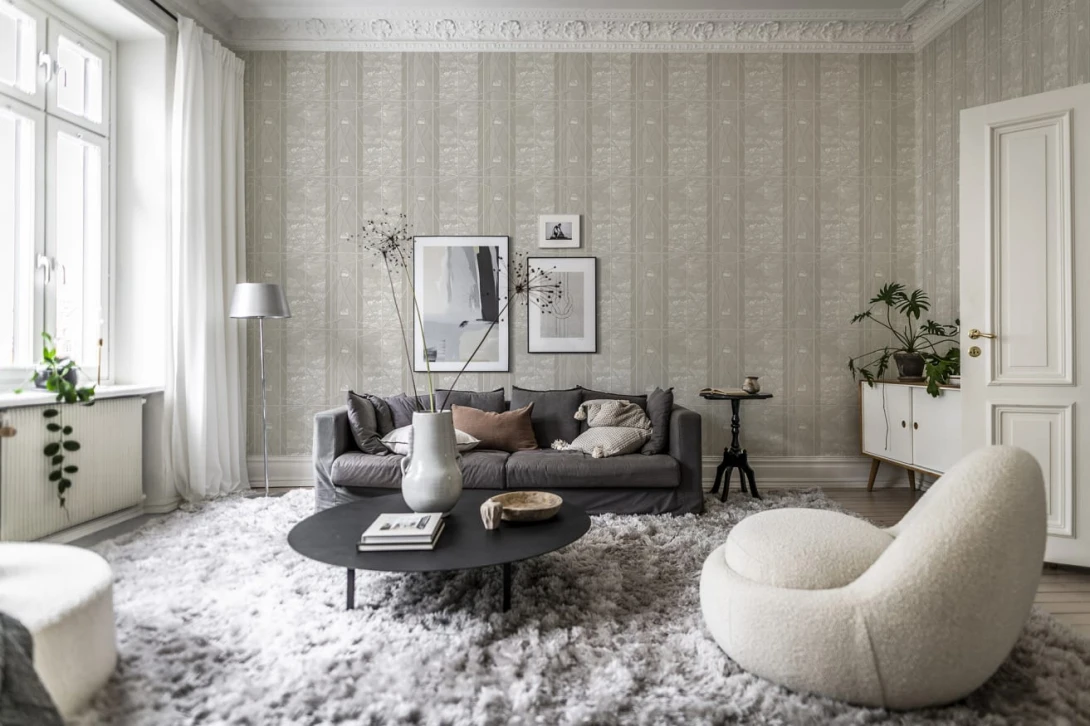 Rebel Walls R19359 Stylt Skyrise Sand - mural z widokiem z latarni morskiej