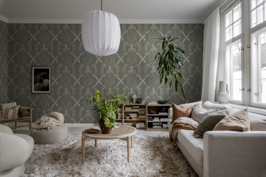 Rebel Walls R19366 Stylt Seaweed & Stars Green - mural morskie wodorosty