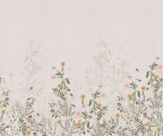 Rebel Walls R19368 Stylt Stormy Meadow Sand - mural roślinny