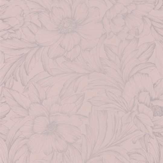 Casadeco 82354121 Florescence Monceau Rose - tapeta w kwiaty